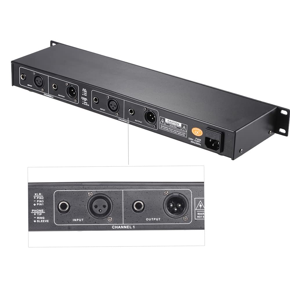 Amazon.co.jp: EQ-215デュアルチャンネル15バンドイコライザー1Uラック